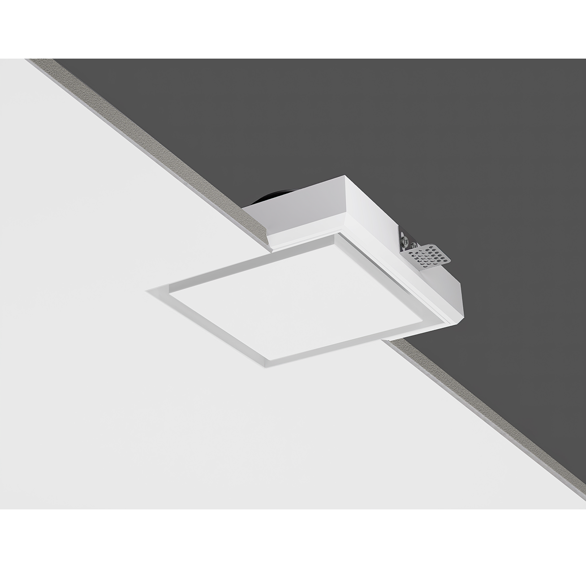 Диффузор под покраску скрытого монтажа SECRET SOFT FRAME D100мм