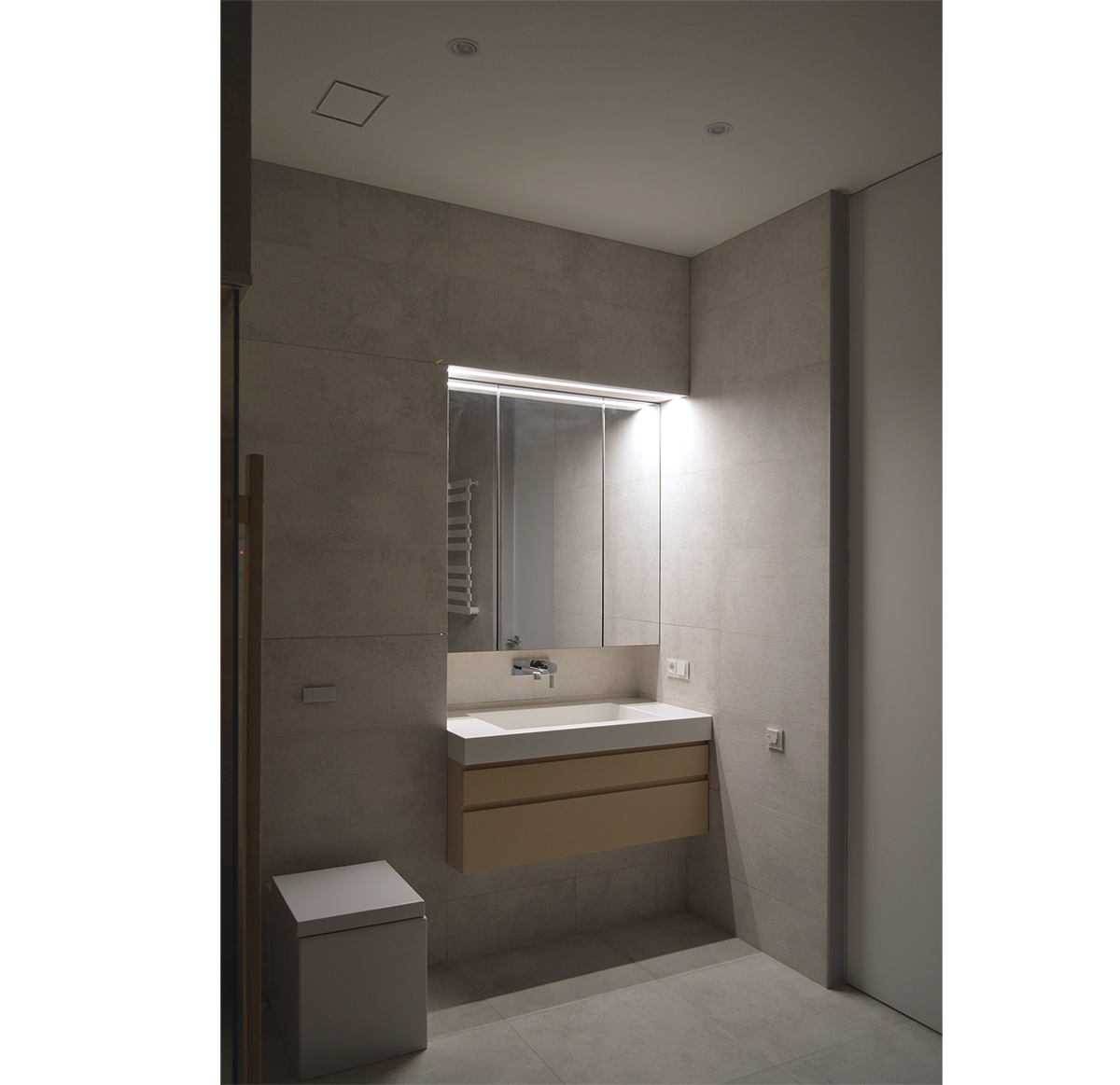 Диффузор под покраску скрытого монтажа SECRET SOFT FRAME 125/150 с приточно-вытяжным вентилятором